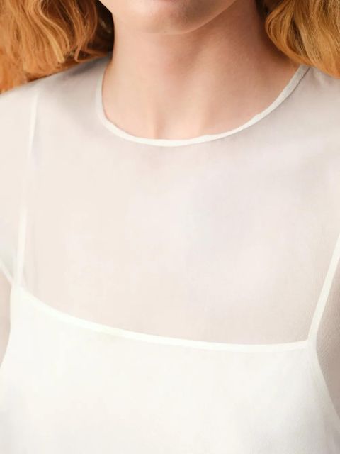 AMI Paris Trapeze mini dress - White