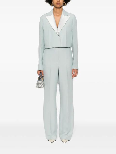 FENDI pressed-crease straight trousers - Blue - zdjęcie produktu nr 2