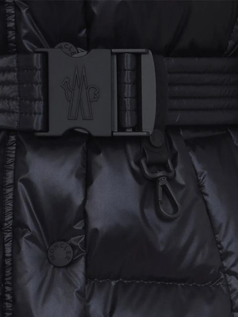 Moncler Grenoble belted button fastening jacket - Blue