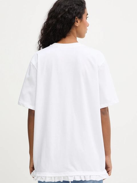 Rotate t-shirt bawełniany damski kolor biały 115282400