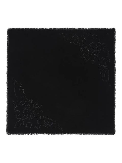 Zadig&Voltaire Stevie Strass fringed scarf - Black - zdjęcie produktu nr 1