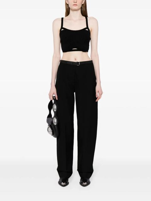 Alexander Wang belted wool trousers - Black - zdjęcie produktu nr 2