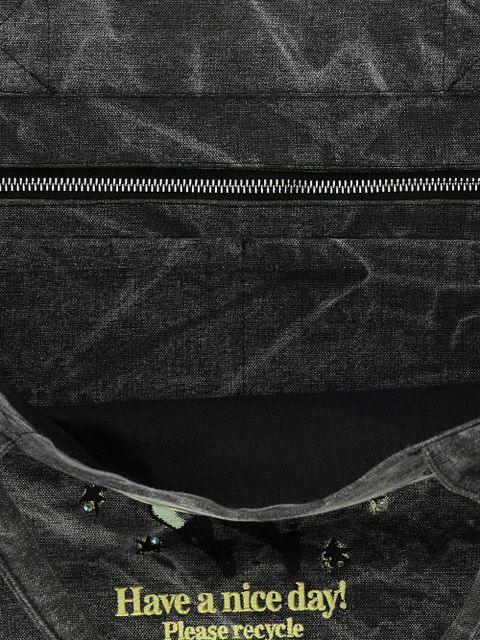 GANNI Fairy crystal-embellished tote bag - Grey