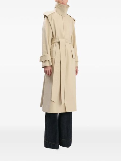 Victoria Beckham Philippa belted trench coat - Neutrals