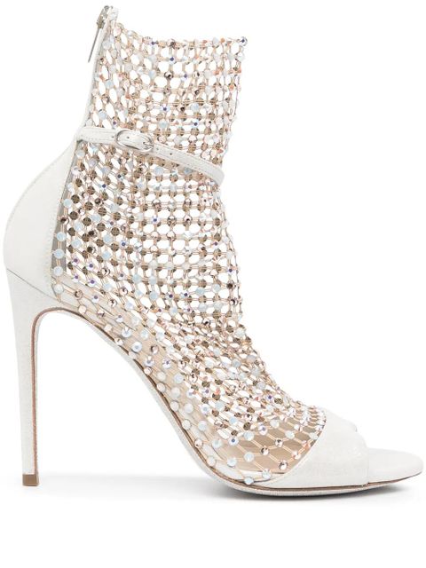 René Caovilla bead-embellished boots - White - zdjęcie produktu nr 1