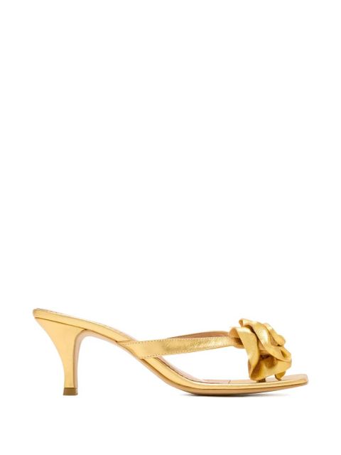 Vanina flower heeled sandals - Gold - zdjęcie produktu nr 1
