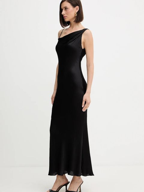 Twinset sukienka kolor czarny maxi rozkloszowana 252TP2360 - zdjęcie produktu nr 2