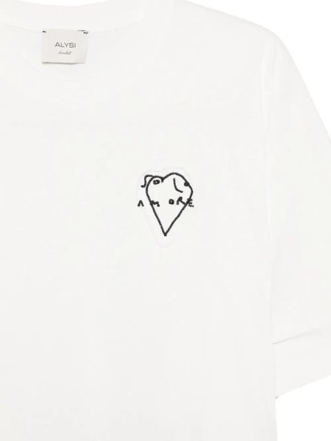 Alysi embellished T-shirt - White
