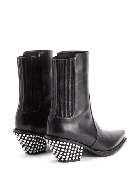 Giuseppe Zanotti Yanhira 75mm crystal-embellished ankle boots - Black