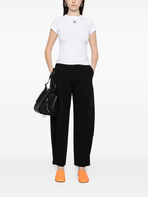 LOEWE logo-embroidered T-shirt - White - zdjęcie produktu nr 2