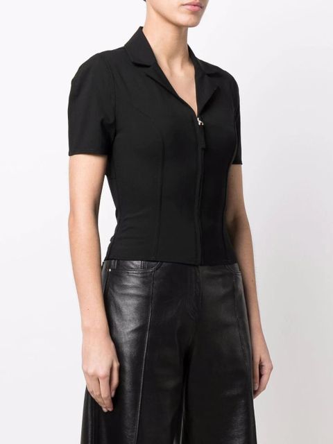 Jacquemus Tangelo zip-up open-back shirt - Black