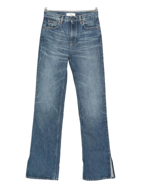 Chloé side-slit straight-leg jeans - Blue