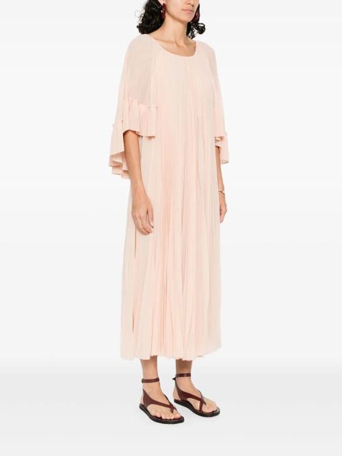 ZIMMERMANN Illuminate pleated cape dress - Orange