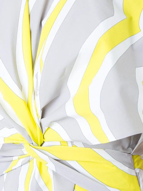 PUCCI printed cold shoulder playsuit - Yellow