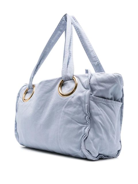 Chloé large Plage tote bag - Blue