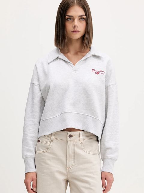 Guess Jeans bluza damska kolor szary melanżowa W5BQ09 KC811 - zdjęcie produktu nr 1