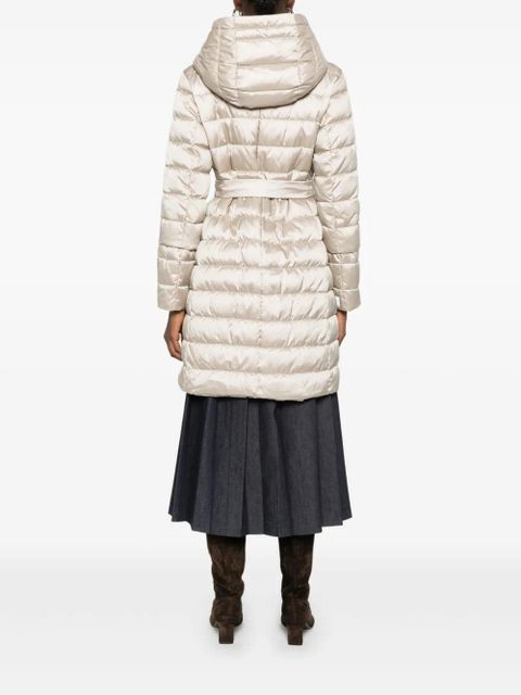 Max Mara Novef hooded quilted coat - Neutrals
