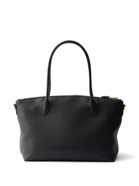Prada large leather tote bag - Black