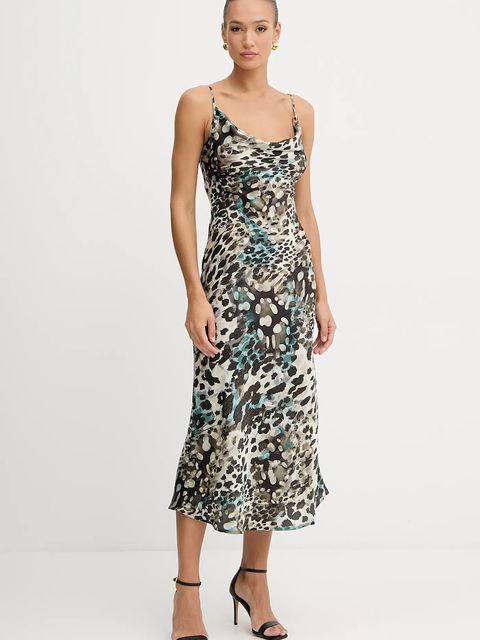 Guess sukienka NEW AKILINA kolor czarny maxi dopasowana W5GK85 WH9C2 - zdjęcie produktu nr 1