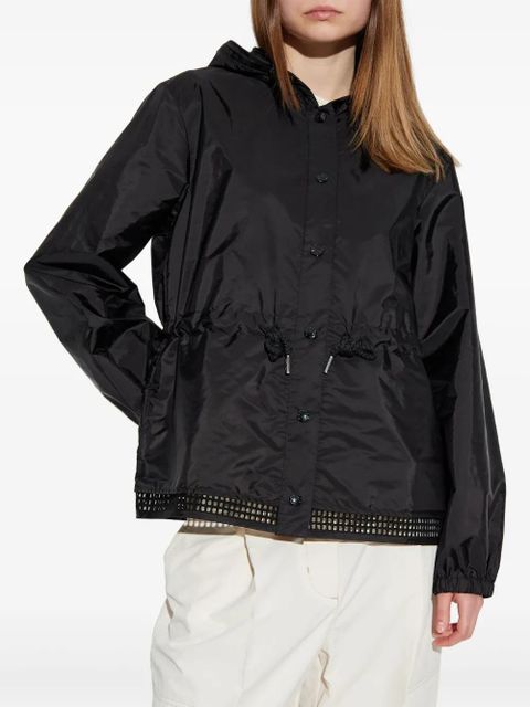 Moncler crochet-trim jacket - Black - zdjęcie produktu nr 2