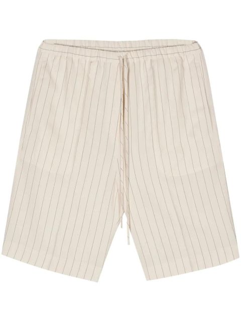 TOTEME drawstring-waist pinstripe shorts - Neutrals - zdjęcie produktu nr 1