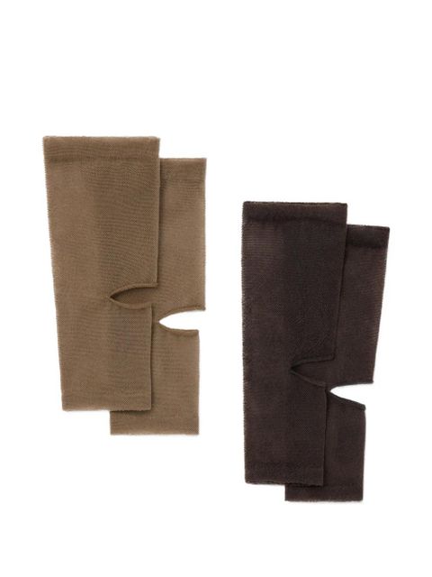 LEMAIRE cut-out tulle socks - Brown - zdjęcie produktu nr 1