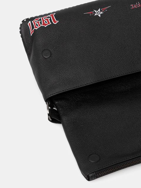 ZADIG&VOLTAIRE torebka skórzana kolor czarny LWBA04149