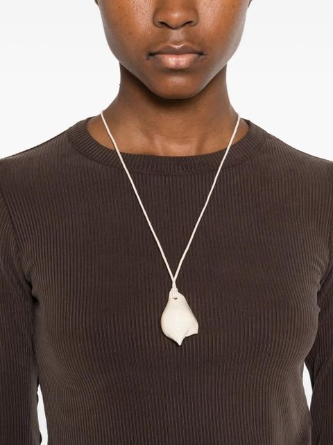 Aya Muse crew-neck sweater - Brown