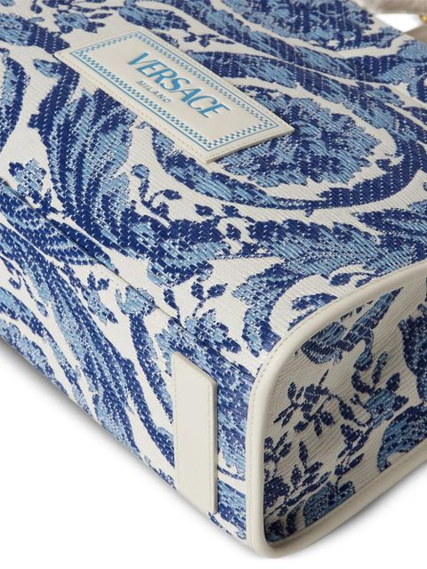 Versace large Barocco Athena tote bag - Blue