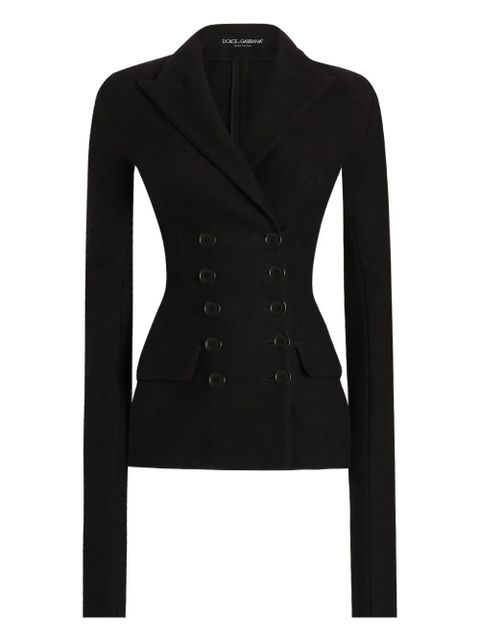 Dolce & Gabbana double-breasted fitted jacket - Black - zdjęcie produktu nr 1