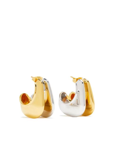 Missoma medium Hera Dome Double Ridge hoops - Gold - zdjęcie produktu nr 1