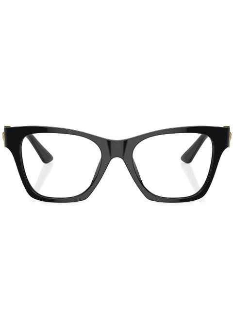 Versace Eyewear Medusa-plaque square-frame glasses - Black - zdjęcie produktu nr 1