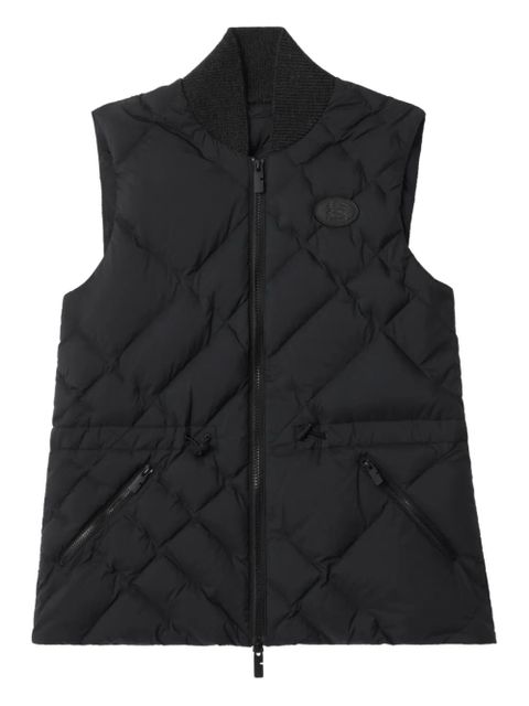 Burberry zip-up gilet - Black