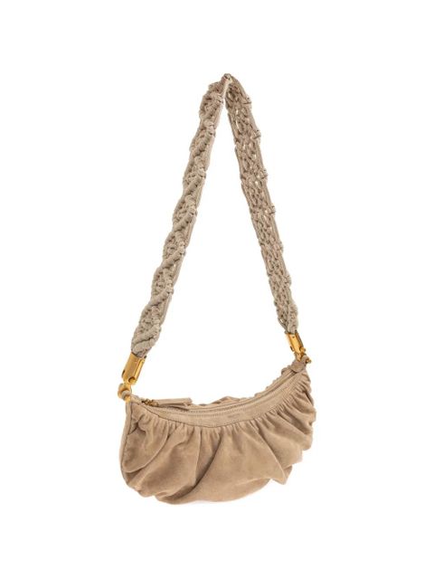 Balmain Ebane braided-strap shoulder-bag - Neutrals