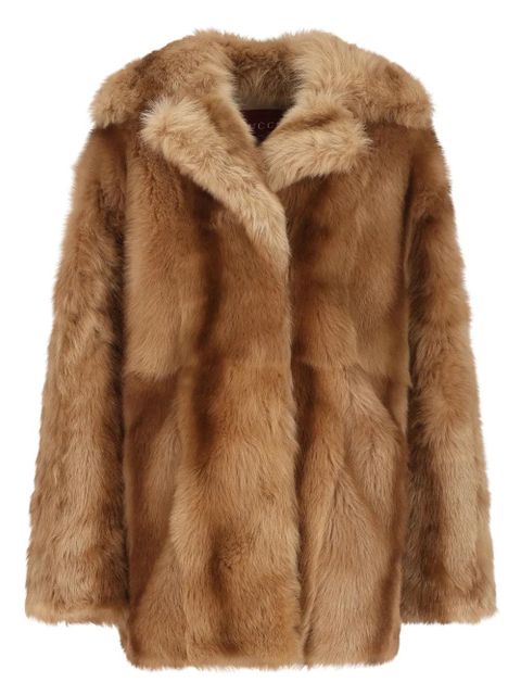 Gucci shearling coat - Brown - zdjęcie produktu nr 1