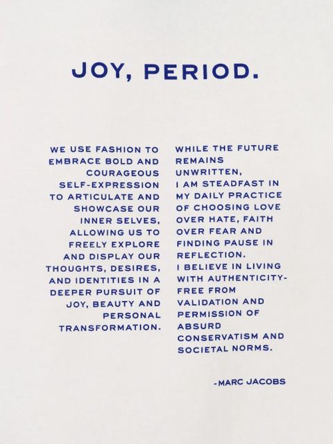 Marc Jacobs Joy velvet-logo T-shirt - White