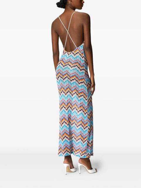 Missoni zigzag-pattern dress - Blue