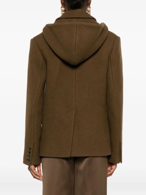 Nanushka double-breasted coat - Brown