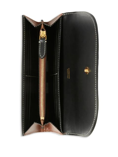 Burberry check-pattern leather-trim wallet - Brown - zdjęcie produktu nr 2