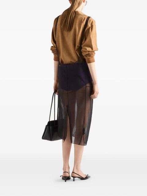 Prada cigaline midi-skirt - Black