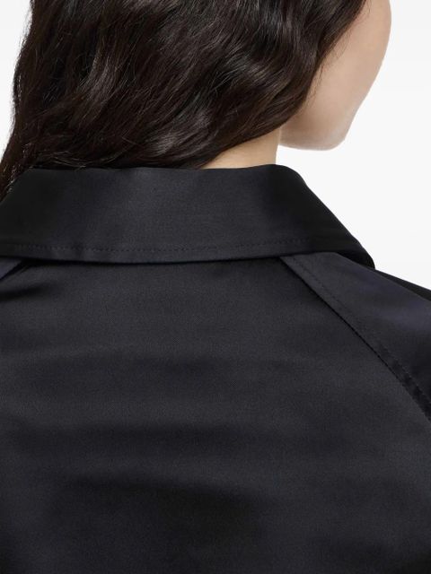 JW Anderson satin wrap skirt - Black