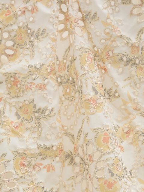 Bardot sukienka bawełniana LORA kolor żółty maxi rozkloszowana 59245DB2