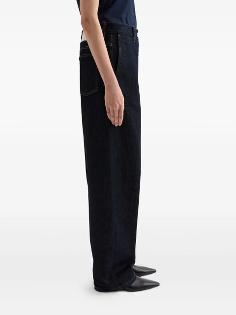 Jil Sander button-fly flared jeans - Blue