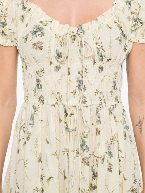 DÔEN Ashlynn floral-print midi dress - Yellow