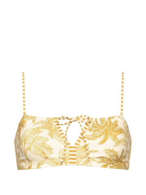 ERES Rêve floral-print bikini top - Yellow - zdjęcie produktu nr 1
