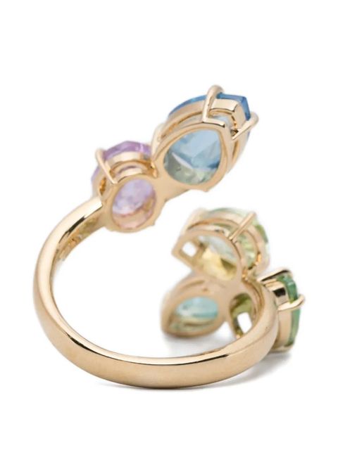 Swarovski multicolour cuts ring - Gold