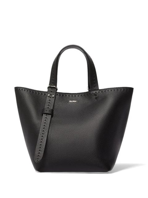 Max Mara top-handles leather tote bag - Black - zdjęcie produktu nr 2