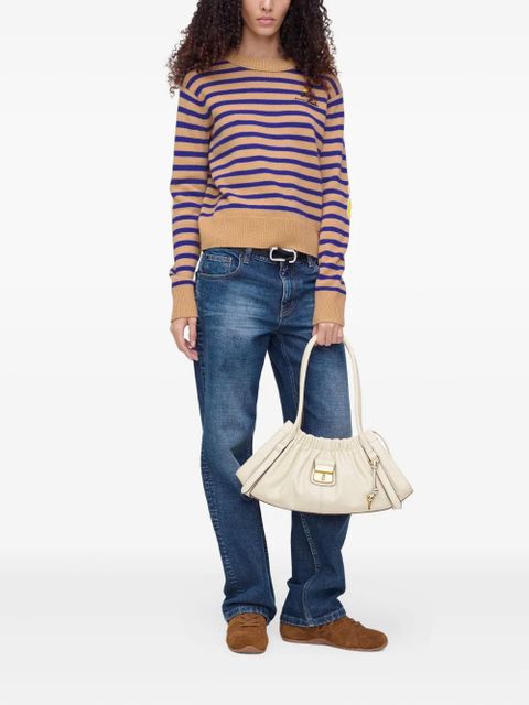 Marc Jacobs striped flower-embellished sweater - Brown - zdjęcie produktu nr 2