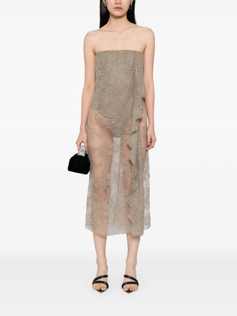 Christopher Esber floating lace dress - Green