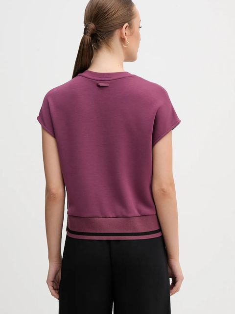 United Colors of Benetton t-shirt damski kolor fioletowy 3QAFD10AX